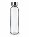 🤍 Bouteille en verre personnalisable avec bouchon en acier inoxydable
