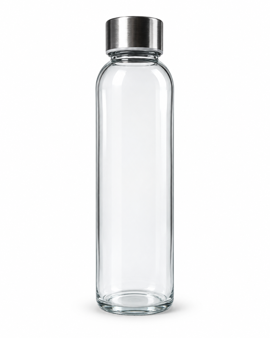 🤍 Bouteille en verre personnalisable avec bouchon en acier inoxydable