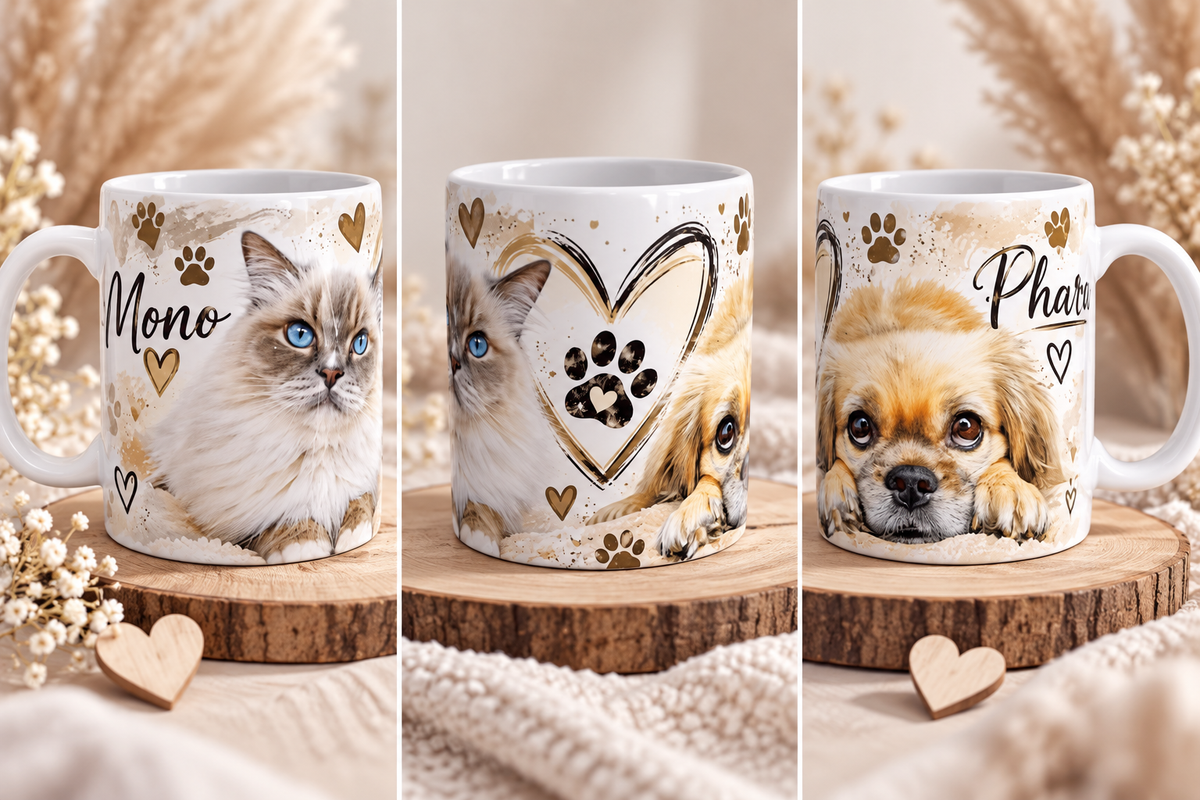 Tasse personnalisée – Compagnons à quatre pattes 🐾