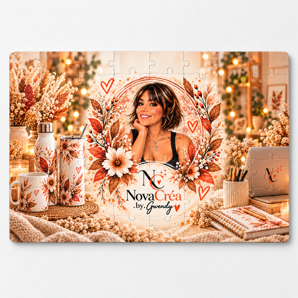 🧩 Puzzle personnalisé (40 pièces) – NovaCréa by Gwendy